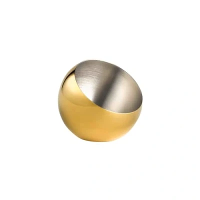 Immagine di APS 40770 Set di 3 ciotole SPHERE, diametro 8 cm, altezza 7 0,1 litri, in acciaio inox, effetto oro