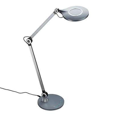 Immagine di Briloner lampada da tavolo a LED, con funzione touch, dimmerabile, girevole e orientabile, 9 Watt, 930 Lumen, antracite