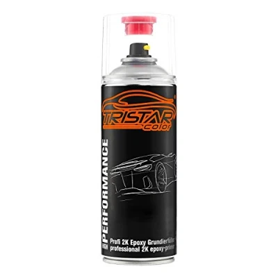 Immagine di TRISTARcolor Primer epossidico 2K Mano di Fondo riempitivo a spruzzo Protezione antiruggine Isolante per Vernice Auto bomboletta Spray 400 ml