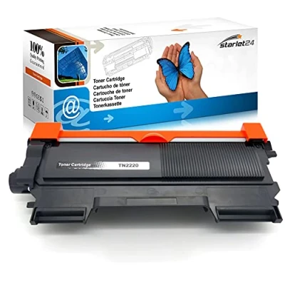 Immagine di Starlet24 1x TN2220 Toner Compatibile per Brother TN 2220 2010 MFC 7360N 7360 HL 2130 2240 7860DW 7460DN DCP 7055W FAX 2840 2940 7055 7055W, Nero
