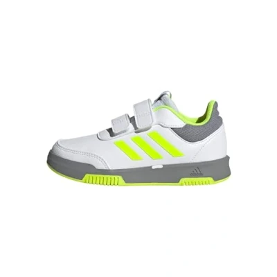 Immagine di adidas Tensaur Hook And Loop Shoes, Scarpe da Corsa, Ftwr Bianco Lucido Limone Grigio Tre, 28 EU