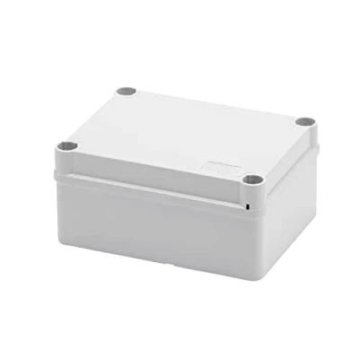Immagine di Gewiss Cassetta di Derivazione con Coperchio Basso e Viti a 1/4 Giro, IP55, Dimensioni Interne 150X110X70, Pareti Lisce, Grigio Ral 7035
