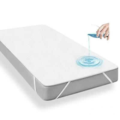 Immagine di Viedouce Coprimaterasso Impermeabile 140 x 200,Certificato OEKO TEX,Cotone Coprimaterassi Impermeabili Matrimoniali,Proteggi Materasso con 4 Angoli Elastici,Adatto a 30 Cm