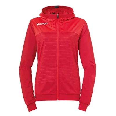 Immagine di Kempa Emotion 2.0 Giacca da donna con cappuccio, Donna, Giacca, 200225703, Rosso cilico/rosso, XL