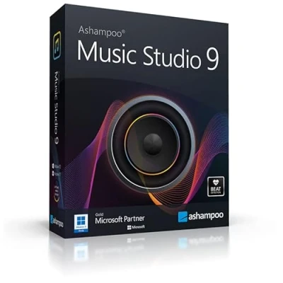 Immagine di audio Recorder and Editor professional sound studio for recording, editing playing all common files: WAV, AIFF, FLAC, MP2, MP3, OGG Windows 11, 10, 8.1, 7