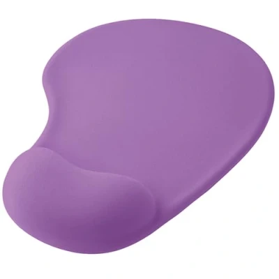 Immagine di OcioDual Tappetino per Mouse con Poggiapolsi, Colore Viola, Ergonomico Supporto in Gel, Tessuto Morbido Base Gomma Antiscivolo Laser e Ottici