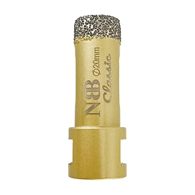 Immagine di NBB Punta a tazza diamantata con M14, tipo Classico d&#039;Oro,punta per foratura secco o ad umido su ceramica,piastrelle,granito,marmo,veloce,durevole, smerigliatrice angolare (1, 20mm)