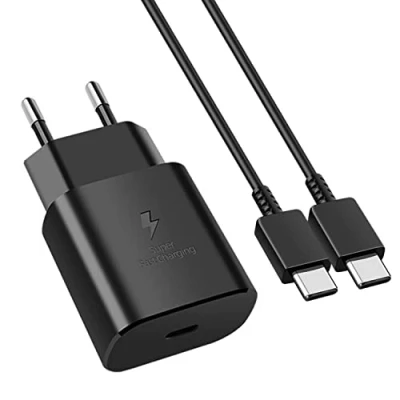 Immagine di Caricatore Rapido da 25W e Cavo USB C a 1M, Caricabatterie Compatibile con Samsung Galaxy S22/S22 Plus/S22 Ultra/S21 FE 5G/S21/S21 Plus/S21 Ultra/S20 FE/S20/S20 Plus/S20 Ultra/Note 20