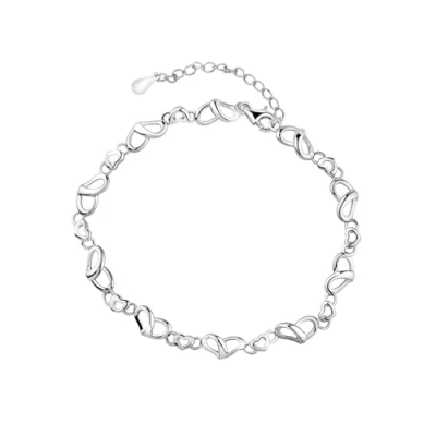 Immagine di Sofia Milani Bracciale da Donna in Argento 925 Ciondolo a Cuore Doppio B0363