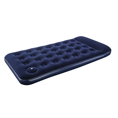Immagine di Bestway BEST WAY Airbed Blu Floccato Singolo Plus Cm. 188X99X28 Con Pompa A Piede