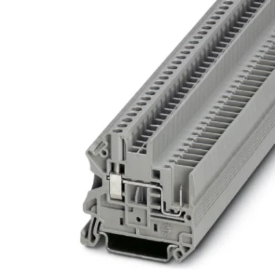 Immagine di Phoenix Contact UT 2,5/1P 3045017 Morsetto passante Numero Poli (num): 2 0.14 mm² 4 Grigio 50 pz.