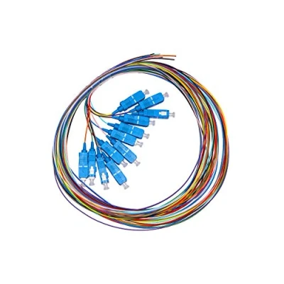 Immagine di Link LKSC12PTS Set 12 Cavi Pigtail Fibra Ottica Colorati CONNETTORI SC SINGLEMODE SIMPLEX MT 1