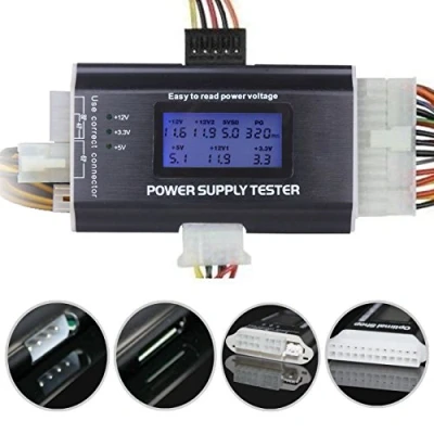Immagine di LEAGY 20/24 4/6/8 PIN 1.8&quot; LCD Computer PC Power Supply Tester for SATA,IDE,HDD,ATX,ITX,BYI Connectors