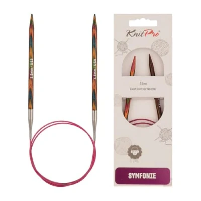 Immagine di KnitPro 50 cm x 5,5 Millimetri Symfonie Fisso Circolare Ferri da Maglia Multicolore