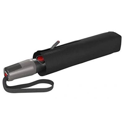 Immagine di Ombrello tascabile Knirps T.400 Duomatic Uni apertura e chiusura automatica antivento nero