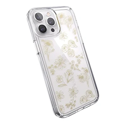 Immagine di Speck Prodotti Gemshell Stampa iPhone 13 Pro Max/iPhone 12 Max Case, Golden Fall/Clear