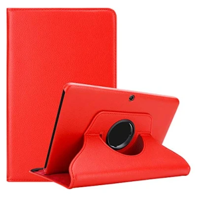 Immagine di Cadorabo Custodia Tablet per Samsung Galaxy Tab 3 (10.1&quot; Zoll) P5200 in ROSSO PAPAVERO Copertura Protettiva Stile Libro SENZA Auto Wake Up con Funzione Stand e Cerniera Elastico