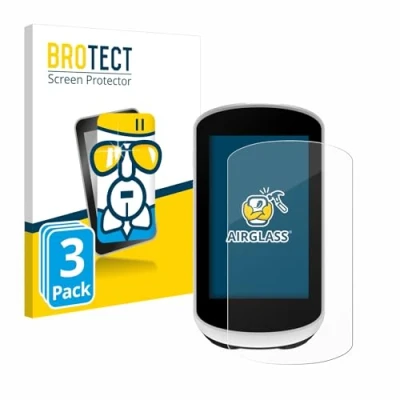 Immagine di brotect Pellicola Protettiva Vetro per Garmin Edge Explore 2 Protezione Schermo (3 Pezzi) [Durezza Estrema 9H, Chiaro]