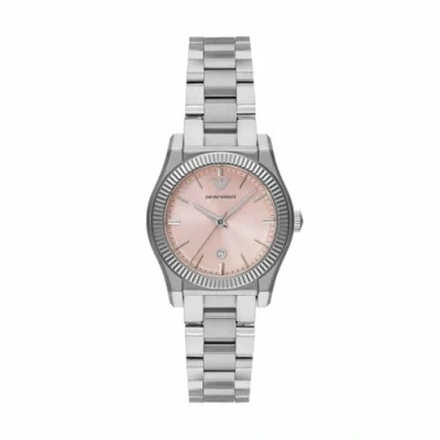 Immagine di Emporio Armani Orologio Analogico al Quarzo Donna con Cinturino in Acciaio Inossidabile AR11658, Rosa e Argento, 32 mm
