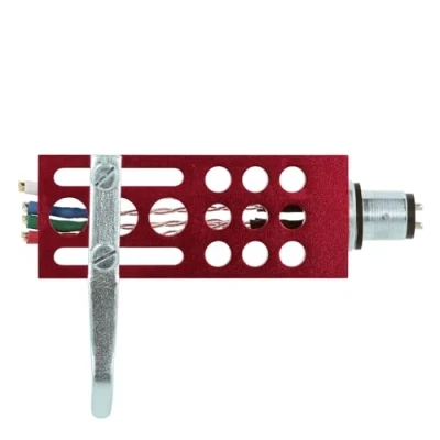 Immagine di THAKKER HS 18 portatestina in Alluminio Lavorato a CNC Rosso Connessione PMI Cavo Incluso, Viti 4 Diverse Lunghezze, Dadi e rondelle Aluminium Headshell