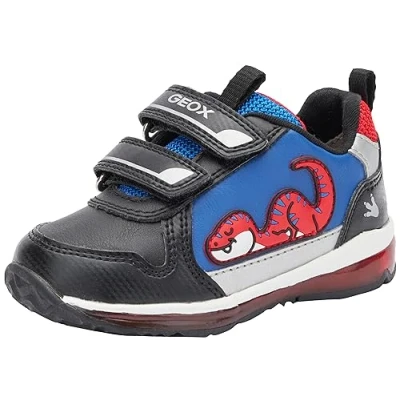 Immagine di Geox B Todo Boy, Scarpe da Ginnastica Bimbo 0 24, Black Red, 21 EU