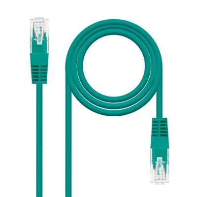 Immagine di Nanocable 10.20.0102 Gr Cavo di Rete Ethernet Rj45 Cat. 5E Utp Awg24, Verde, 2 Ms