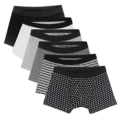 Immagine di 6 Pezzi Boxer Bambino Ragazzi Misto Ragazzo Mutande Biancheria Intima da in Cotone, Boy Cotone Slip Intimo 1603 158/164