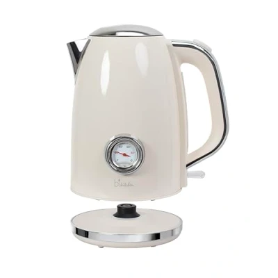 Immagine di Bollitore Retro Style Nostalgia 170, 1850 2200 Watt, 1,7 litri, alloggiamento in acciaio inox, indicatore del livello dell&#039;acqua, della temperatura spegnimento automatico,