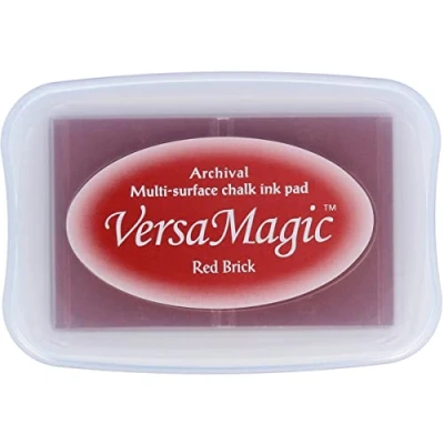 Immagine di Gesso inchiostro Tsukineko Versamagic Tampon finitura rosso mattone