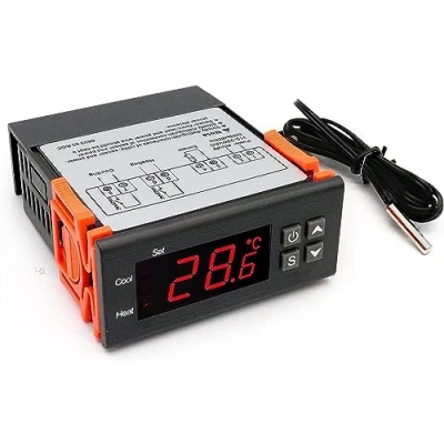 Immagine di RUIZHI DC 12V Digital Termostato termoregolatore 50 ℃ 99 Regolatore di Temperatura LED Display Temperature Controller con Sonda Sensore