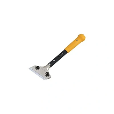 Immagine di Tajima Scrape Rite (Lama da 18 mm, Manico 300 Include La protezione della lama, lama cambia premendo un pulsante, Testa del raschietto in alluminio fuso) SCRL300