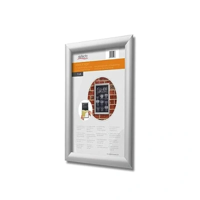 Immagine di Deflecto SFA4S Cornice con bordi A morsetto Argento DIN A4 1 pz. (L x P) 240 325 15 mm