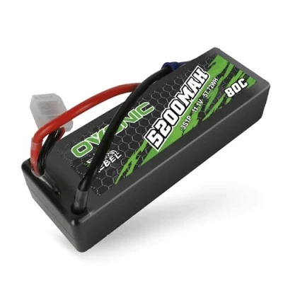 Immagine di OVONIC Batteria Lipo 3s 5200mAh 80C 11.1V Custodia Rigida con Connettore EC5 per RC Auto Barca Camion Buggy Team Associato Hobby FAI DA TE