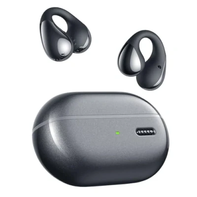 Immagine di SoundPEATS Pearlclip Pro Cuffie Open ear Senza Fili, Auricolari Bluetooth 5.4, Driver 12mm Double Magnetic, Dynamic EQ, Film Mode 3D Sound, 24 ore Autonomia, Quick Charge, IPX5, Controllo APP