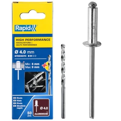 Immagine di Rapid 5000384 Rivetti High Performance Ø4x12 mm, Acciaio