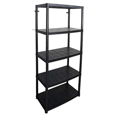 Immagine di Cogex 062473 Scaffale a 5 ripiani, in plastica, colore: Nero