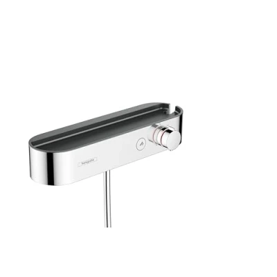 Immagine di hansgrohe ShowerTablet Select CoolContact, miscelatore termostatico per doccia esterno, rubinetteria da parette a 1 funzioni, cromo