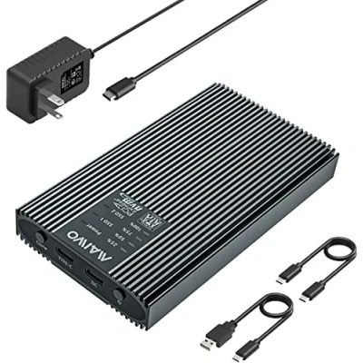 Immagine di MAIWO Dual Bay M.2 NVME/ SATA SSD Clone Docking Station case ,USB C 3.2 Gen2 10Gbps,funzione duplicatore lettore .K2022CL