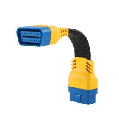 Immagine di PLAYOCCAR OBD II Cavo di Prolunga Adattatore, Auto 16 pin Maschio a Femmina OBD2 Estensione Addensato in Nylon (20 cm / 7,87 pollici)