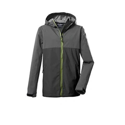 Immagine di killtec Boy&#039;s Giacca softshell/giacca outdoor con cappuccio KOS 219 BYS SFTSHLL JCKT, anthracite, 152, 39118 000