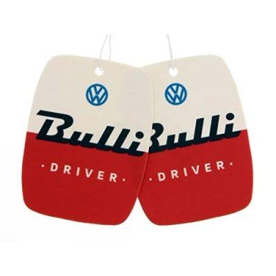 Immagine di BRISA VW Collection Volkswagen Deodorante per Auto Profumatore Fragranza Campervan T1 Bus design (Vaniglia/Rosso/Set di 2)