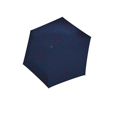 Immagine di Ombrello reisenthel pocket classic mixed dots red compatto da tasca realizzato Con bottiglie in PET riciclate manico ergonomico
