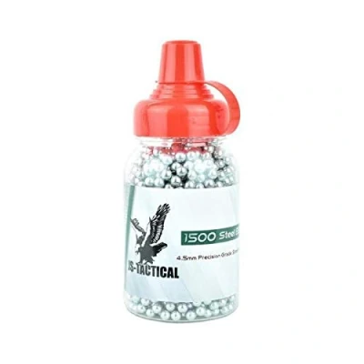 Immagine di JS TACTICAL PALLINI IN ACCIAIO 4,5MM BB1500 (JS ST4.5 BB1500)