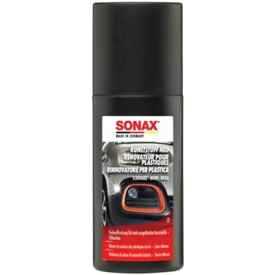 Immagine di SONAX Rinnovatore per plastica (100 ml) rinfresca il colore di plastiche sbiadite all&#039;esterno dei veicoli. Con comodo applicatore una applicazione pulita Art.N. 04091000 280