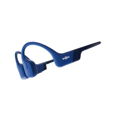 Immagine di SHOKZ auricolari OpenRun a conduzione ossea, sportivi Bluetooth open ear con microfono, cuffie wireless impermeabili IP67, autonomia 8 ore, USB C, Fascia auricolare sport, Blu