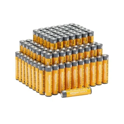 Immagine di Amazon Basics Batterie Alcalino AAA 1.5 Volt, Performance, confezione da 100 (l’aspetto potrebbe variare dall’immagine)