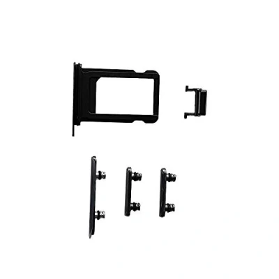 Immagine di Smartex® Set Tasti Neri Laterali + Slot per SIM compatibili con iPhone X