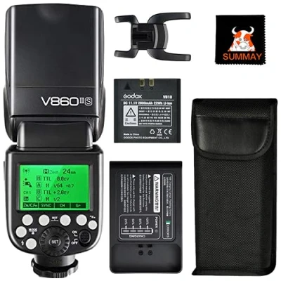 Immagine di GODOX Ving V860II S TTL Flash HSS 1/8000s con Ricaricabile Batteria Fotocamera Speedlite per Sony A7 A7II A7RII HVL F60M F43M F32M