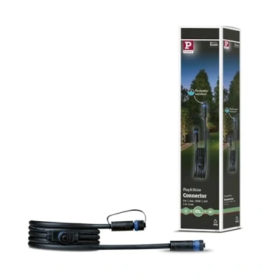 Immagine di PAULMANN 93926 Sistema dilluminazione Plug&amp;Shine Cavo di collegamento 150 W Nero