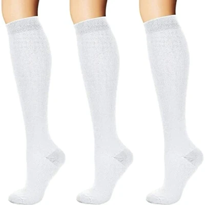 Immagine di 3 paia calze a Compressione graduata donna E uomo 15 20 mmHg Calzini La Corsa, Infermieri, Sindromi Tibiali, Viaggi In Aereo, Gravidanza, Incrementa Circolazione Il Recupero